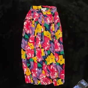 Christian Dior Vintage Colorful Floral Skirt  💐